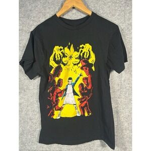 Stranger Things Eleven Graphic Y2K Black T Shirt Unisex M Demogorgon